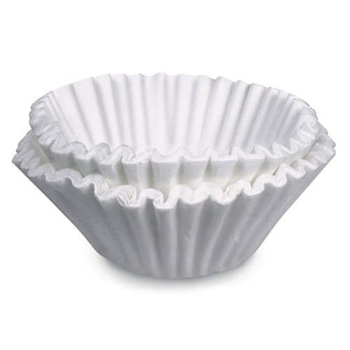 Bunn-O-Matic Food and Beverage Case Bunn 20115.6000 / 20115.0000 Commercial Coffee Paper Filters for 12-Cup Brewers - 9-3/4" x 4-1/4", White | Denson CFE