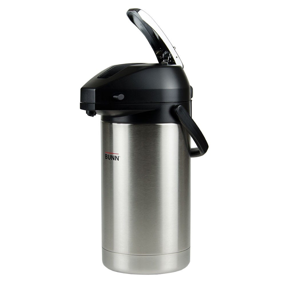 Bunn-O-Matic Food Service Supplies Each Bunn 3L Stainless Steel Lever Action Airpot – 32130.0000 | Denson CFE