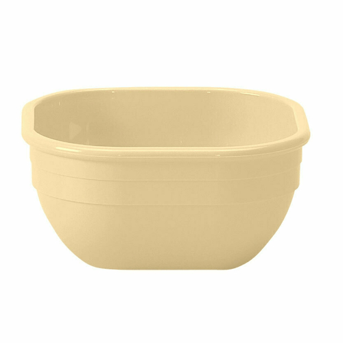 Cambro Dinnerware Each / Polycarbonate / Beige Cambro 10CW133 Camwear Square Bowl – 9.4 oz, Beige Polycarbonate, NSF | Denson CFE