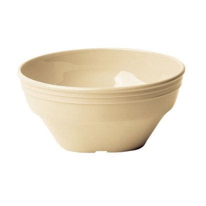 Cambro Dinnerware Each / Polycarbonate / Beige Cambro 150CW133 Beige 16.7 Oz Large Round Camwear Bowl with Square Bottom