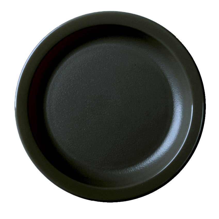 Cambro Dinnerware Each / Polycarbonate / Black Cambro 55CWNR153 Camwear Plate, 5.5 Inches Diameter, Black | Denson CFE