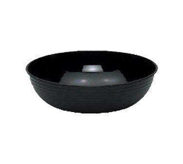 Cambro Dinnerware Each / Polycarbonate / Black Cambro RSB10CW110 Camwear Bowl, Ribbed, Round, 10" Dia., 3.2 qt. Capacity | Denson CFE
