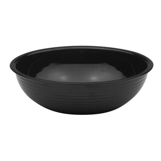 Cambro Dinnerware Each / Polycarbonate / Clear Cambro RSB6CW110 Black Camwear 18.8 Ounce 6" Polycarbonate Round Ribbed Bowl