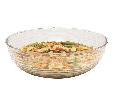 Cambro Dinnerware Each / Polycarbonate / Clear Cambro RSB8CW135 Camwear Bowl, 1.65 qt, 8" Diameter, Black Polycarbonate | Denson CFE