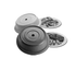 Cambro Dinnerware Each / Polycarbonate / Granite Gray Cambro 911VS191 Versa Camcover Plate Cover 9-11/16 inch inside diameter 2-11/16 inch height | Denson CFE