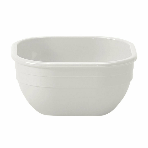 Cambro Dinnerware Each / Polycarbonate / White Cambro 10CW148 White Camwear 9.4 Oz Square Polycarbonate Bowl | Denson CFE