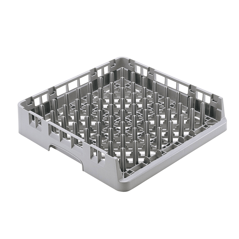 Cambro Dishwasher Rack Each / Soft Gray Cambro OETR314151 19 3/4" Square Camrack Open End Tray Rack - Soft Gray | Denson CFE