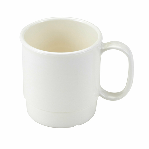 Cambro Drinkware Each / Polycarbonate / White Cambro 75CW148 Camwear 7.5 Oz Stacking Cup - White | Denson CFE