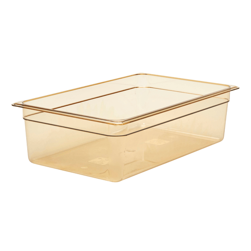 Cambro Food Pans Each / Amber Cambro 16HP150 High Heat Food Pan 6 Inch Deep Full Size 20.6 Quart Capacity | Denson CFE