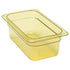 Cambro Food Pans Each / Amber Cambro 44HP150 4 Inch Deep 1/4 Size H-Pan High Heat Food Pan 2.7 Quart Capacity | Denson CFE