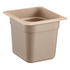 Cambro Food Pans Each / Amber Cambro 66HP150 6"D Sixth Size High Temp Food Pan - Non-Stick, Amber | Denson CFE