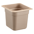 Cambro Food Pans Each / Amber Cambro 66HP150 6"D Sixth Size High Temp Food Pan - Non-Stick, Amber | Denson CFE