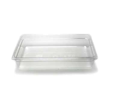 Cambro Food Pans Each / Polycarbonate / Clear Cambro 14CW135 - Full Size Clear Camwear Food Pan, 4 Inch Deep, 13.7 Qt Capacity | Denson CFE