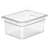 Cambro Food Pans Each / Polycarbonate / Clear Cambro 26CW135 Camwear Food Pan, 9.4 Qt, 6" Deep, 1/2 Size, Clear Polycarbonate | Denson CFE