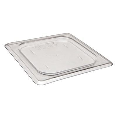 Cambro Food Pans Each / Polycarbonate / Clear Cambro 60CWC135 1/6 Size Clear Polycarbonate Camwear Food Pan Flat Lid | Denson CFE