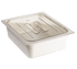 Cambro Food Pans Each / Polycarbonate / Clear Cambro 60CWCH135 Camwear 1/6 Size Clear Food Pan Cover with Handle | Denson CFE