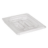 Cambro Food Pans Each / Polycarbonate / Clear Cambro 80CWCH135 Camwear Food Pan Cover, 1/8 Size with Handle, Polycarbonate Clear | Denson CFE