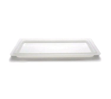 Cambro Food Pans Each / White Cambro 1218CP148 12" x 18" White Polyethylene Food Storage Box Flat Lid