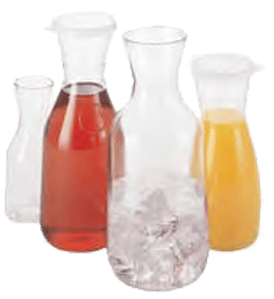 Cambro Food Service Supplies Each / Clear Cambro WW1000135 CamView Camliter Beverage Decanter – 1 Liter, Clear Plastic with Lid | Denson CFE