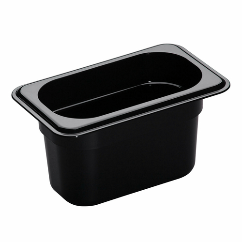 Cambro Food Storage Container Each / Black Cambro 94CW110 4"D Ninth Size Food Pan