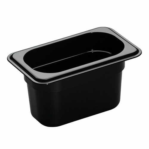 Cambro Food Storage Container Each / Black Cambro 94CW110 Ninth Size Food Pan 4 Inch Deep | Denson CFE