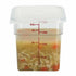 Cambro Food Storage Container Each / Clear Cambro 4SFSCW135 4 qt CamSquare Food Container, Clear | Denson CFE