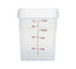 Cambro Food Storage Container Each / Translucent Cambro 8SFSPP190 CamSquare Food Container 8 Quart 8-3/8 x 8-3/8 x 9-1/8 Translucent | Denson CFE