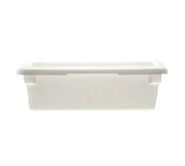 Cambro Food Storage Container Each / White Cambro 12186P148 White Poly Half Size 3 Gallon Food Storage Box