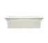 Cambro Food Storage Container Each / White Cambro 12186P148 White Poly Half Size 3 Gallon Food Storage Box