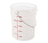 Cambro Food Storage Containers Each Cambro – PWB22148 22 qt Pail with Bail – Natural White | Denson CFE