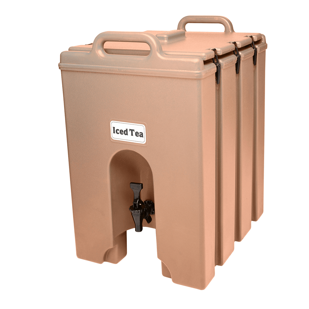 Cambro Other Equipment Each / Coffee Beige Cambro 1000LCD157 Camtainer Beverage Carrier 11-3/4 Gallon | Denson CFE