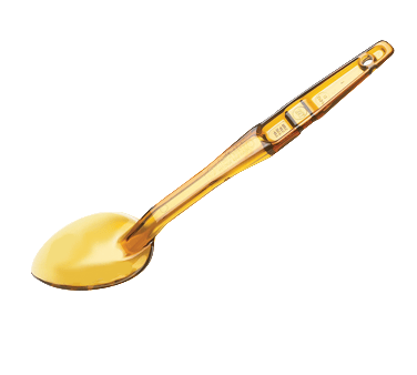 Cambro Smallwares Each / Amber Cambro SPO13150 Camtensils High Heat Solid Spoon - 13 in, Amber | Denson CFE