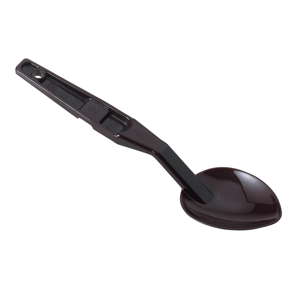 Cambro Smallwares Each / Black Cambro SPO11CW110 Deli Spoon, 11", Solid Polycarbonate with Notched Back - Black | Denson CFE