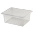 Cambro Smallwares Each / Clear Cambro 25CLRCW135 Camwear Colander, 10-7/16" x 12-3/4" x 5" Deep, Fits 1/2 Size Food Pans