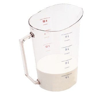 Cambro Smallwares Each / Polycarbonate / Clear Cambro 400MCCW135 4 qt Camwear Measuring Cup – Clear | Denson CFE