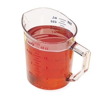 Cambro Smallwares Each / Polycarbonate / Clear Cambro Camwear 50MCCW135 Measuring Cup, 1 Pint, Clear Polycarbonate