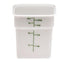 Cambro Storage & Transport Each Cambro 4SFSP148 White CamSquare 4 Quart Square Food Storage Container