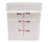 Cambro Storage & Transport Each Cambro 6SFSP148 CamSquare Food Container, 6 quart, 8-3/8"; x 8-3/8"; x 7