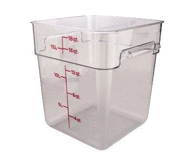 Cambro Storage & Transport Each / Clear Cambro 8SFSCW135 Clear CamSquare 8 Quart Square Food Storage Container