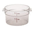 Cambro Storage & Transport Each / Clear Cambro RFSCW2135 Camwear 2 Qt Round Food Storage Container | Denson CFE
