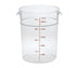 Cambro Storage & Transport Each / Clear Cambro RFSCW22135 Camwear Storage Container, Round, 22 Qt. | Denson CFE