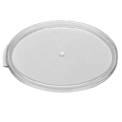 Cambro Storage & Transport Each / Clear Cambro RFSCWC2135 Camwear Round Container Cover – Clear Polycarbonate, Fits 2 & 4 Qt Containers | Denson CFE