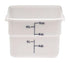 Cambro Storage & Transport Each / Translucent Cambro 12SFSPP190 Translucent CamSquare 12 Qt Polypropylene Square Food Storage Container | Denson CFE