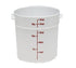 Cambro Storage & Transport Each / White Cambro RFS18148 Storage Container, Round, 18 qt., Natural White Polyethylene | Denson CFE