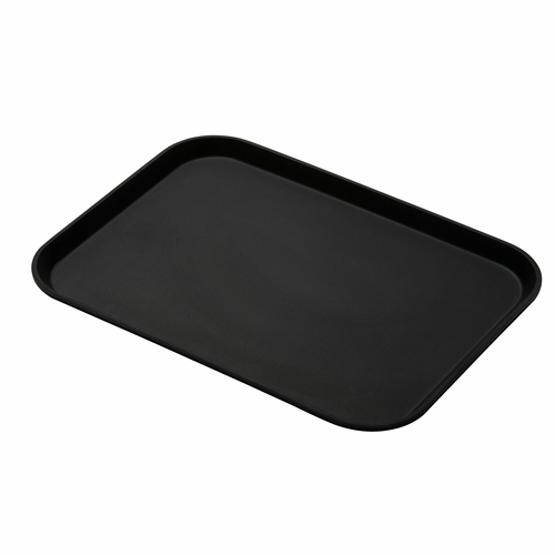 Cambro Tabletop & Serving Each / Black Cambro 1014CT110 Camtread Serving Tray Rectangular 10-5/8 x 13-3/4 Inches Black Satin | Denson CFE