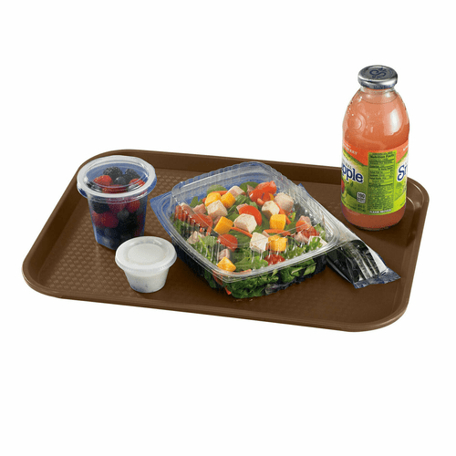 Cambro Tabletop & Serving Each / Brown Cambro 1014FF167 Fast Food Tray 10-7/16 x 13-9/16 Inches Brown | Denson CFE