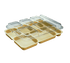 Cambro Tabletop & Serving Each / Clear Cambro 10146DCWC135 Tray Lid for 6-Compartment Camwear Separator Tray 10-1/4 x 14-1/4 Inches Clear | Denson CFE