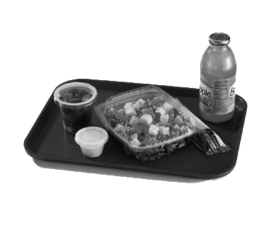 Cambro Tabletop & Serving Each / Pearl Gray Cambro 1418FF107 Fast Food Tray 13-13/16 x 17-3/4 Rectangular Rigid Bottom Textured Surface Dishwasher Safe Polypropylene Pearl Gray | Denson CFE