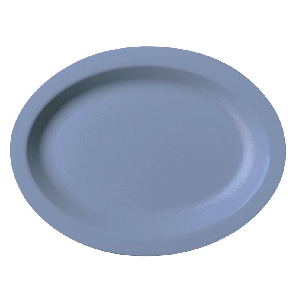 Cambro Tableware Each Cambro 120CWP401 Oval Platter - 12 in x 9 in, Slate Blue | Denson CFE