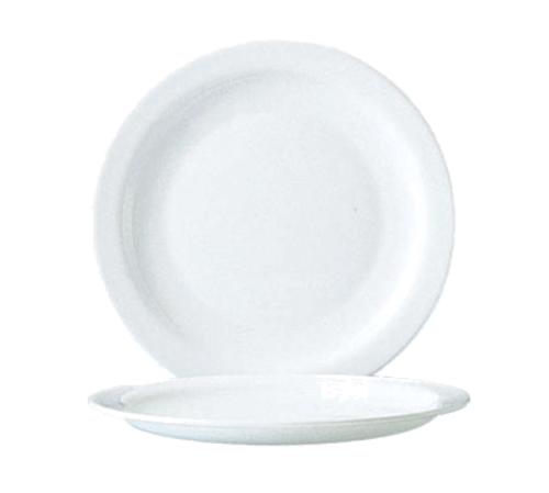 Cardinal Dinnerware Case Arcoroc 57974 Opal Restaurant White 7 1/2" Narrow Rim Side Plate by Arc Cardinal - 24/Case | Denson CFE